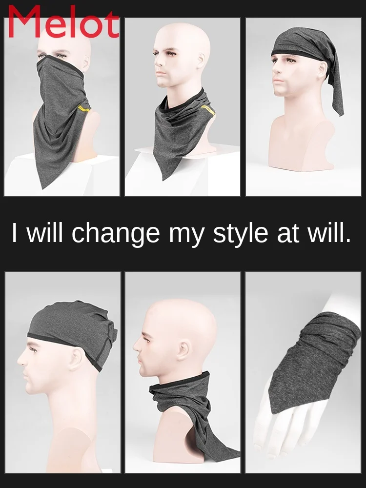 

Ice Silk Sunscreen Mask Summer Bicycle Riding Triangle Shawl Motorcycle Head Cover Scarf