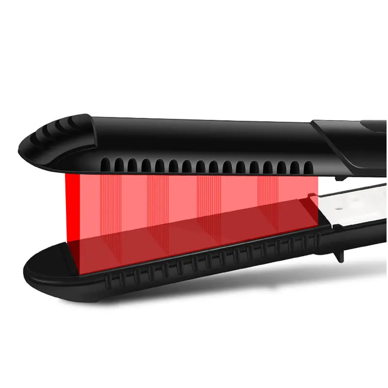 

Hot sale Anti-Static Ceramic 2 in 1 Straightener and Curling Iron Dual Use 30s Instant Heat Up
