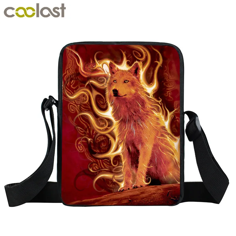 Крутая Galaxy Lion Wolf мини сумка-мессенджер мужская сумка через плечо для путешествий
