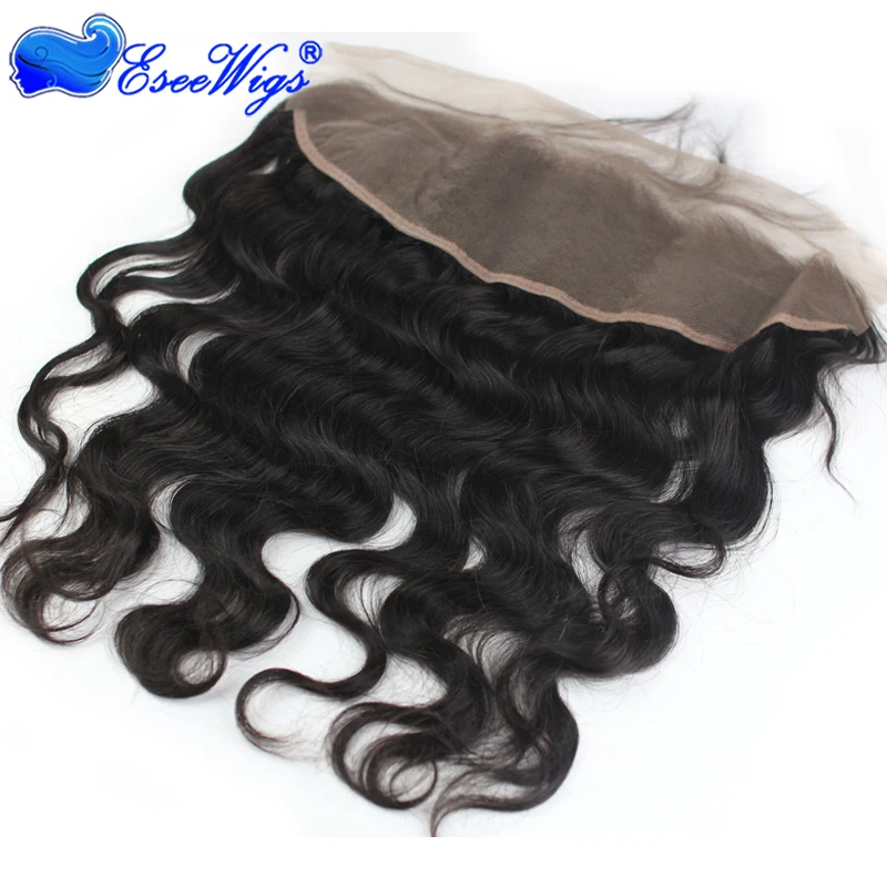 100% Virgin Human Hair Lace Closure Human Hair Body Wave 13x4 Ear To Ear Lace Frontal Closure With Baby Hair Bleached Knots