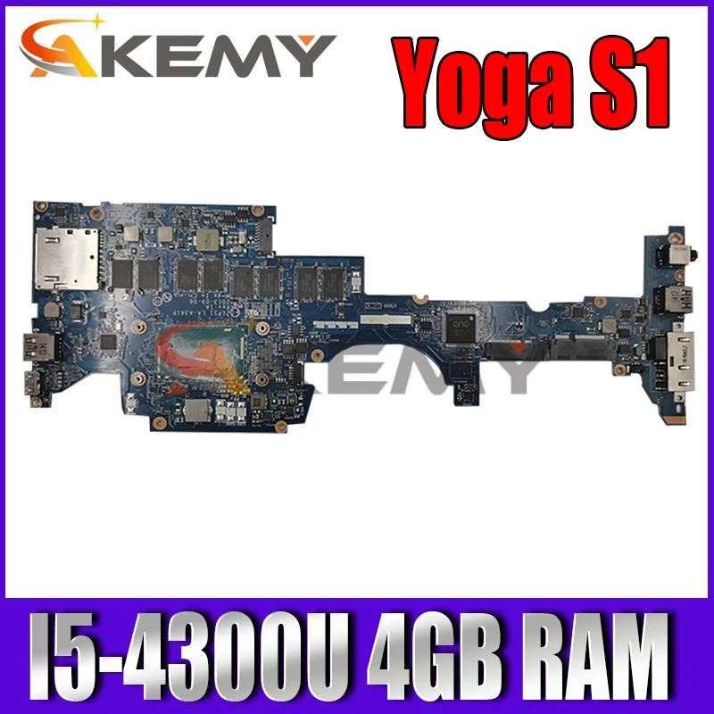 

Для lenovo ThinkPad Yoga S1 LA-A341P 00HT181 00HT183 04X6413 04X6414 Материнская плата ноутбука с фонариком 4 ГБ ОЗУ 100% протестированная работа
