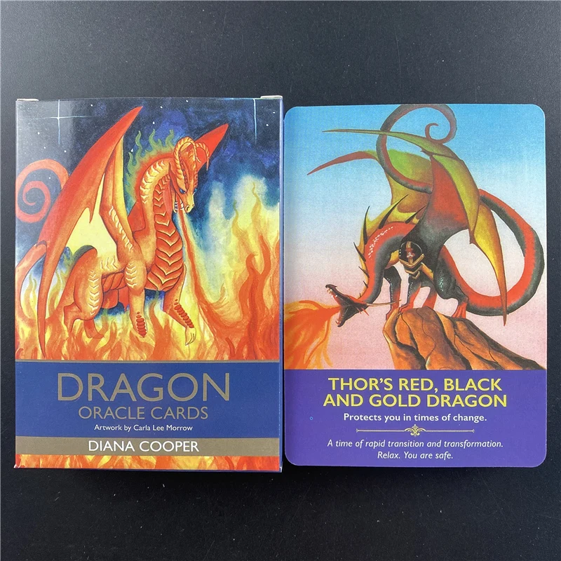 New Tarot Dragon Oracle Cards To Clear Negative Energies For Fate Divination Deck Board Game Adult | Спорт и развлечения