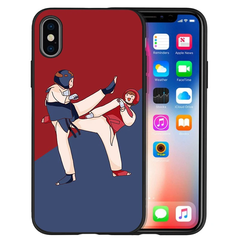 Чехол для iPhone 12 XR XS Max 5 5S SE 2020 6 6S PLUS 7 8 X 11pro 11 силиконовый черный | Мобильные телефоны