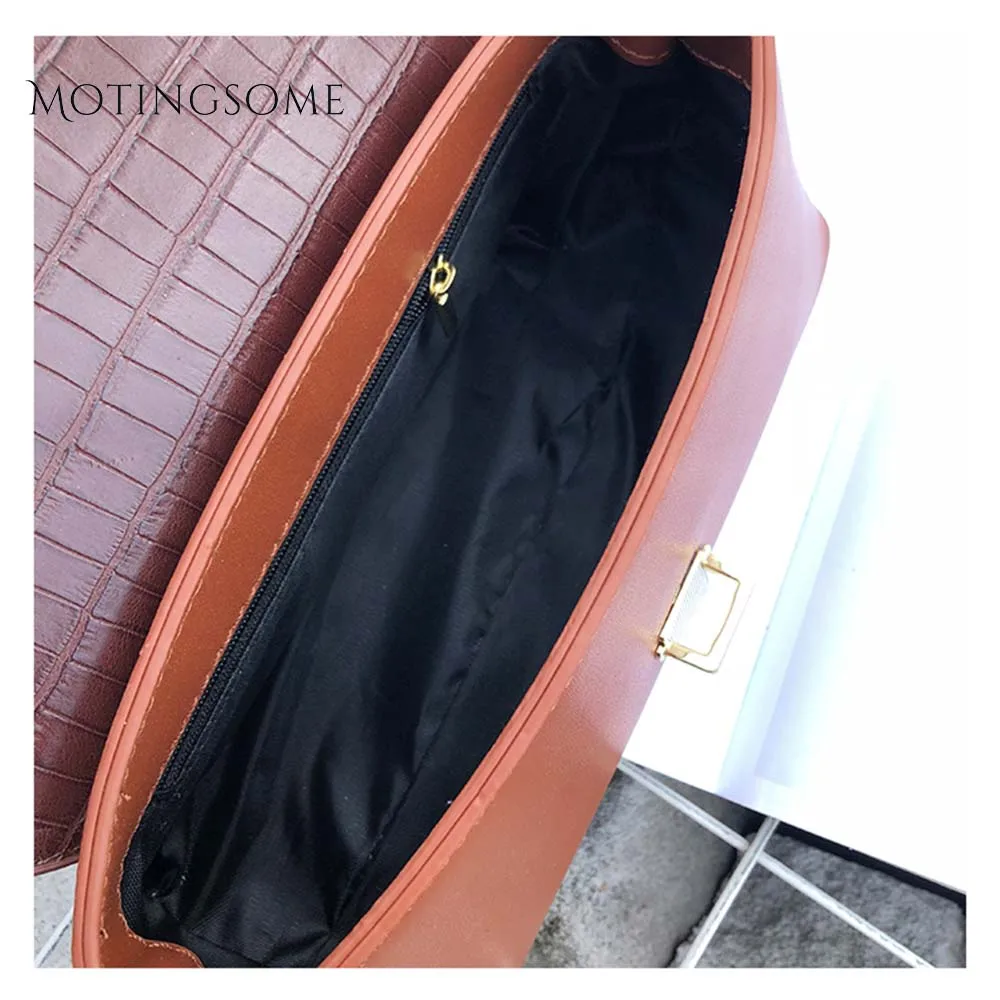 Винтажная женская сумка-багет из крокодиловой кожи под подмышечной сумкой сумка