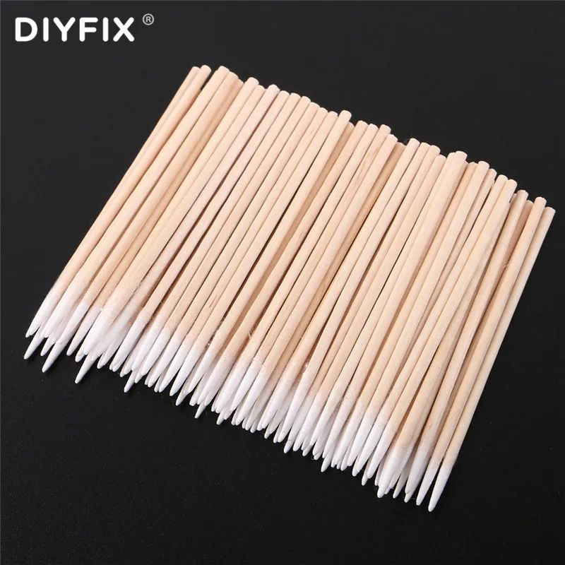 DIYFIX Ultra-thin Cotton Swab Small Tip Pointed For Apple Huawei Samsung Mobile Phone Charging Port Headphone Hole Cleaning Tool images - 6