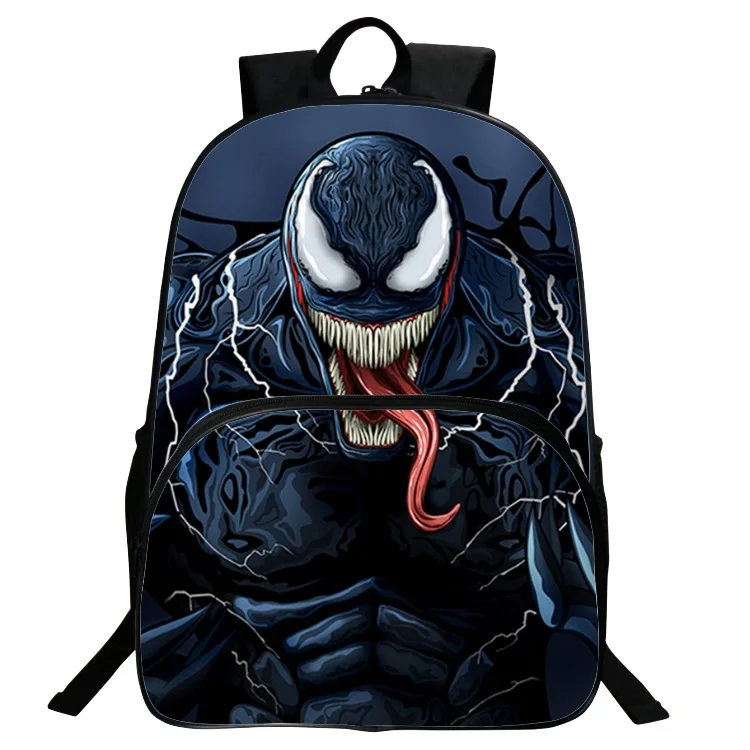 Супергерой Venom Студенческая школьная сумка через плечо Косплей рюкзак