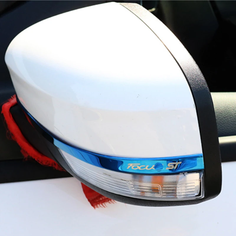 Небольшой Тюнинг автомобиля зеркало заднего вида полосы для Ford Focus 2012-2018