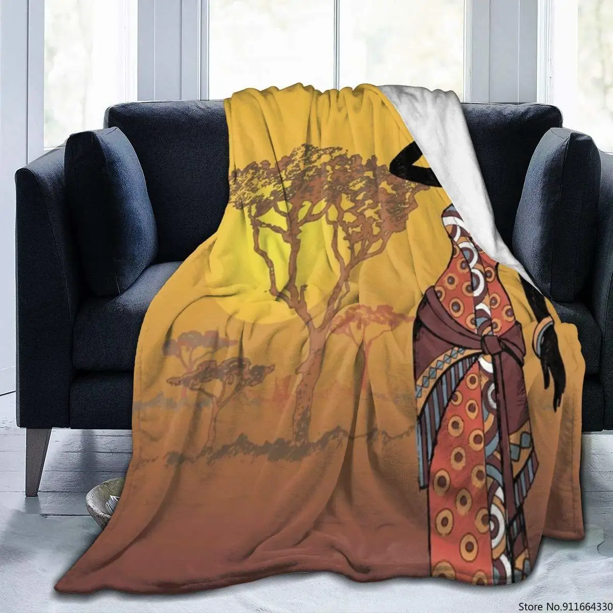 Портрет в африканском стиле женские фланелевый флисовый пледы Одеяло 50 &quotx 60&quot