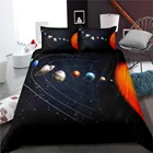 Модные планетарный постельное белье 3D планетарный с космическим принтом кровать пододеяльник спальня пододеяльник детское стеганое одеяло набор