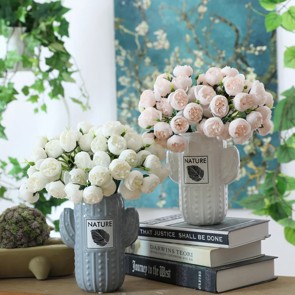 Искусственная Роза цветок сделай сам для вечерние ринки свадьбы невесты букет с