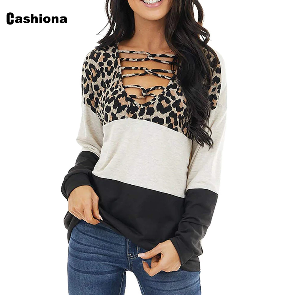 

Новинка, Женская Повседневная футболка Cashiona в английском стиле, модель, лоскутный топ с бахромой на воротнике, женские футболки, весна-осень...