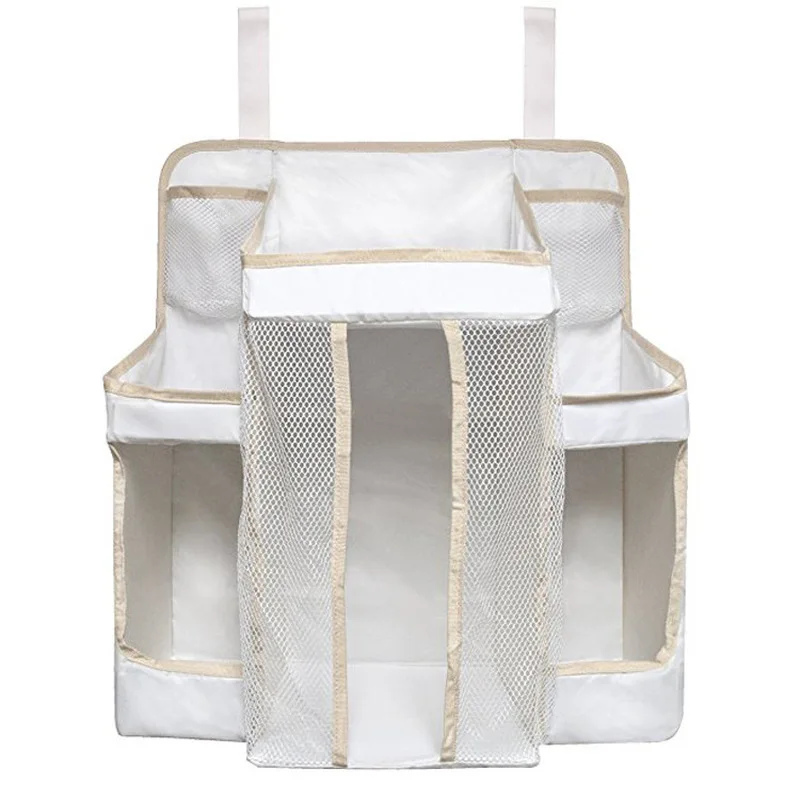 Белый/серый Оксфорд Портативная детская кровать висячая сумка для хранения