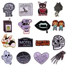 Милые эмалевые булавки в стиле аниме, металлический значок для рюкзака, шляпы, воротника, лацкана, модные украшения