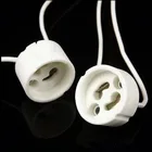 5 шт. высокое качество GU10 G4 G9 MR16 MR11 цоколь держатель лампы керамический провод разъем светодиодные лампы, 3 Вт 9 Вт аксессуары для освещения