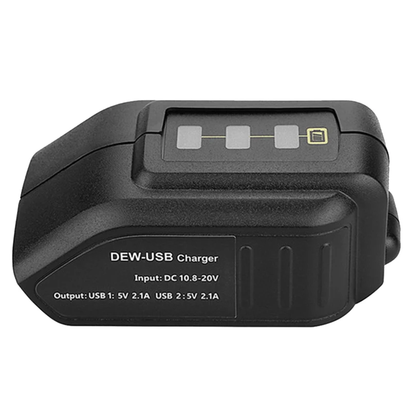 Двойной USB DC 12V порт с светодиодный адаптер преобразователя батареи для DEWALT 10 8-20V