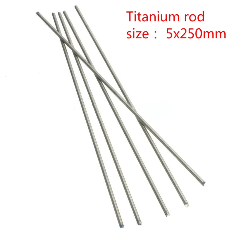 2 pieces of titanium rods and shafts with 5mm diameter 250mm length for industrial tools | Welding Rods