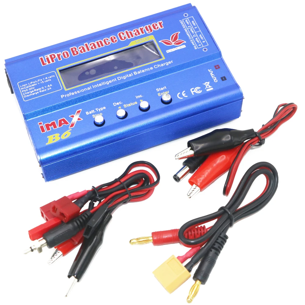 

iMax B6,80W Digital iMax B6 Battery Balance Charger With 12V/5A AC Converter Adapter for Lipo NiMh Li-ion Ni-Cd