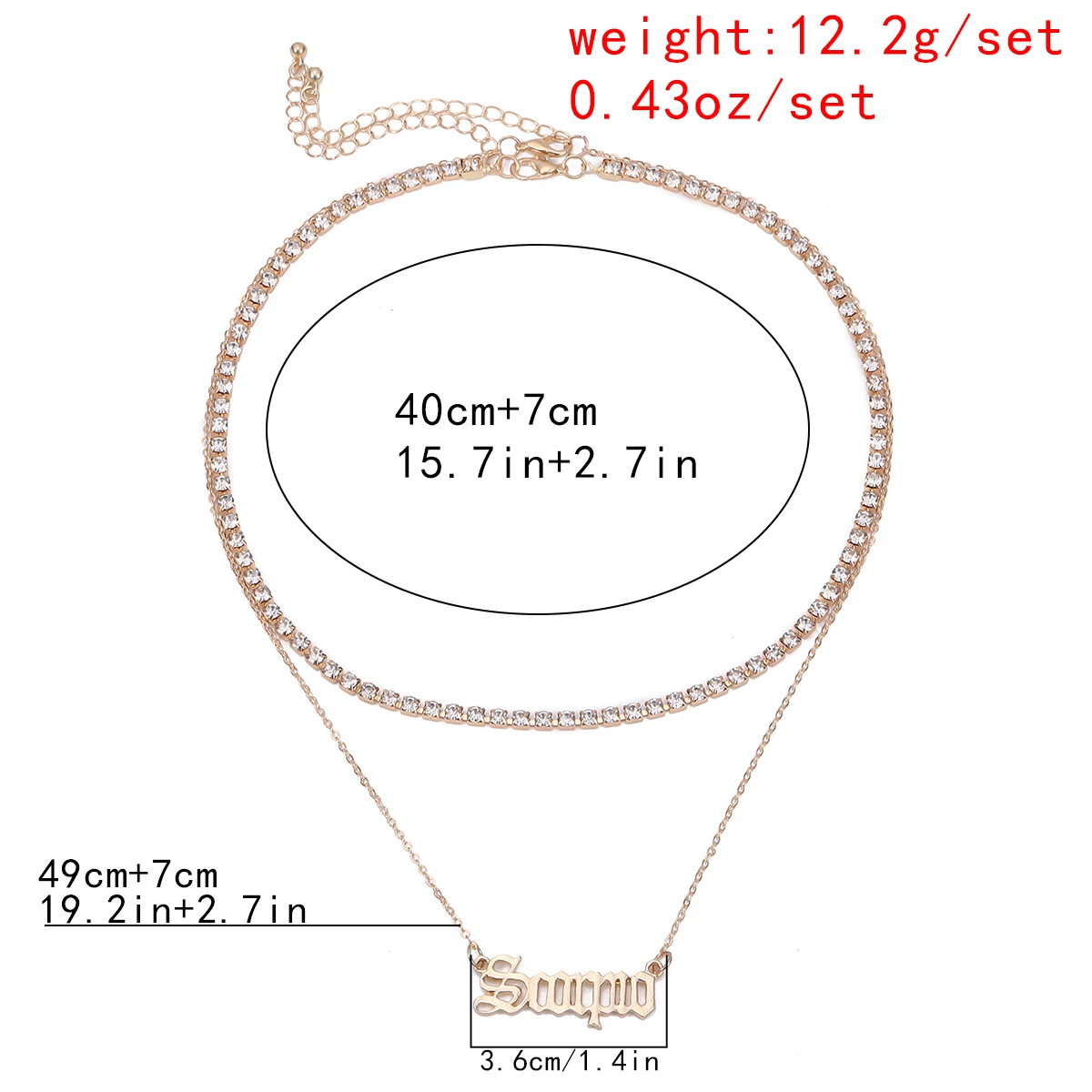 

Unique Capricorn Zodiac Constellation Crystal Pendant Necklace Multilayer Clavicle Chain Necklaces Sexy Couple Birthday Jewelry