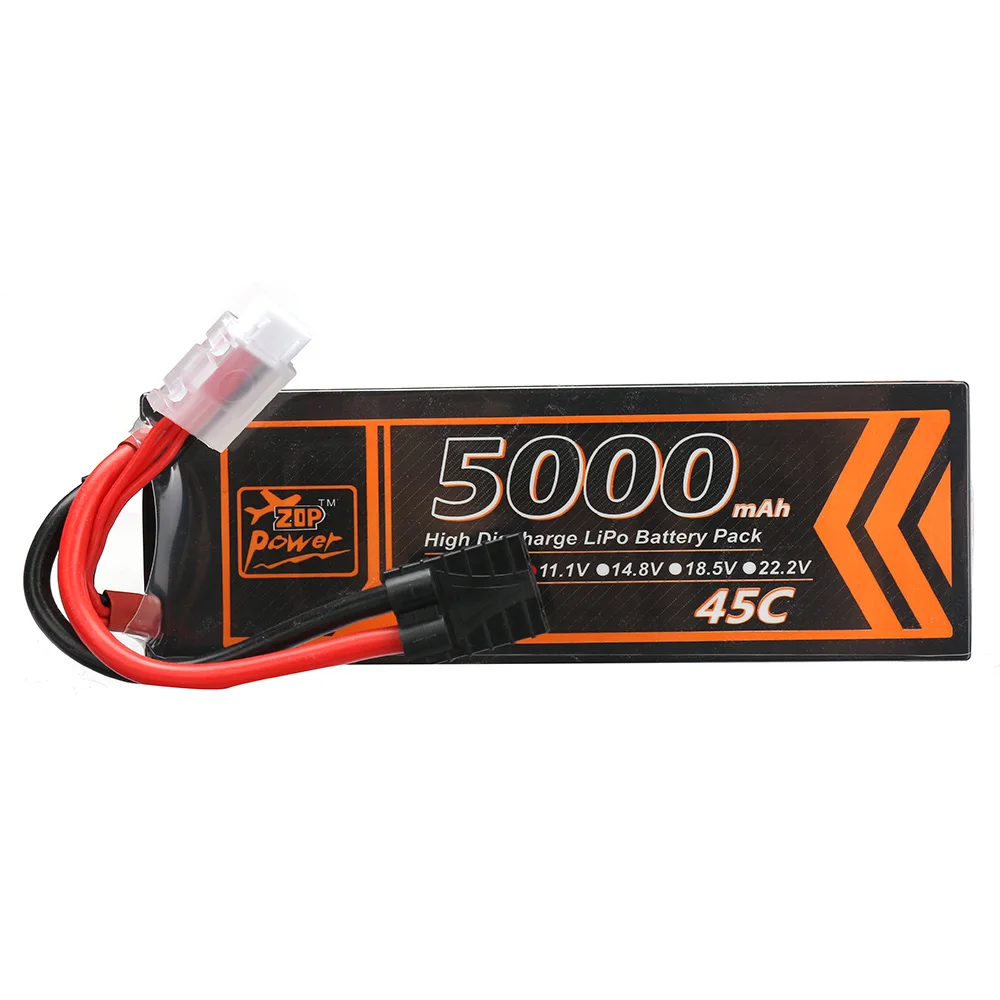 

ZOP Power 11.1V 5000mAh 45C 3S Rechargeable T Deans Plug LiPo Battery for FPV Racing Drone RC Quadcopter Accessories Spare Parts