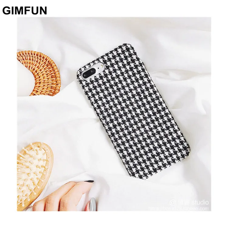 white Gimfun осенне-зимний Мягкий тканевый чехол для телефона для Iphone11 Pro Max чехол красный черный ТПУ чехол для Iphone Xr X Xsmax 7 6 8 Plus - Цвет: white