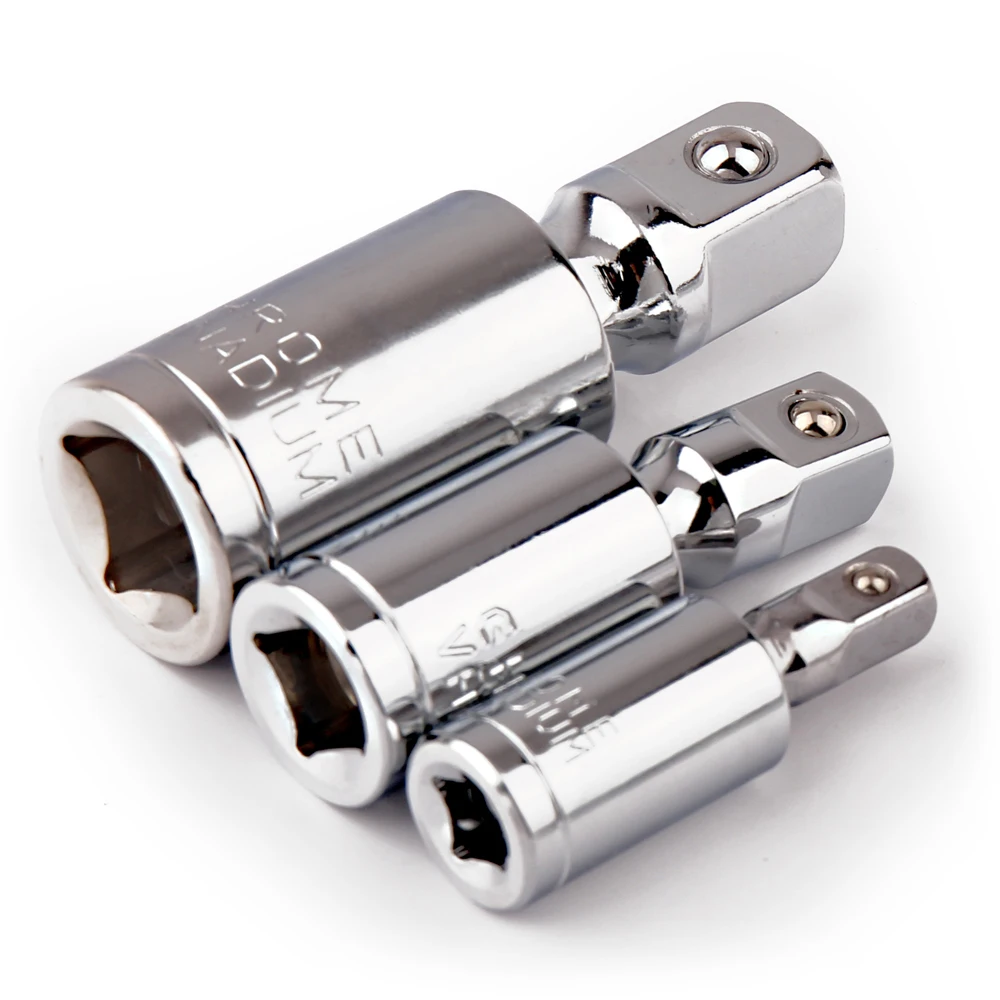 

Universal Joint Set Ratchet Angle Extension Bar Socket Adapter 1/4" 3/8" 1/2" Manual and Pneumatic Bendable Adapter Socket Tools