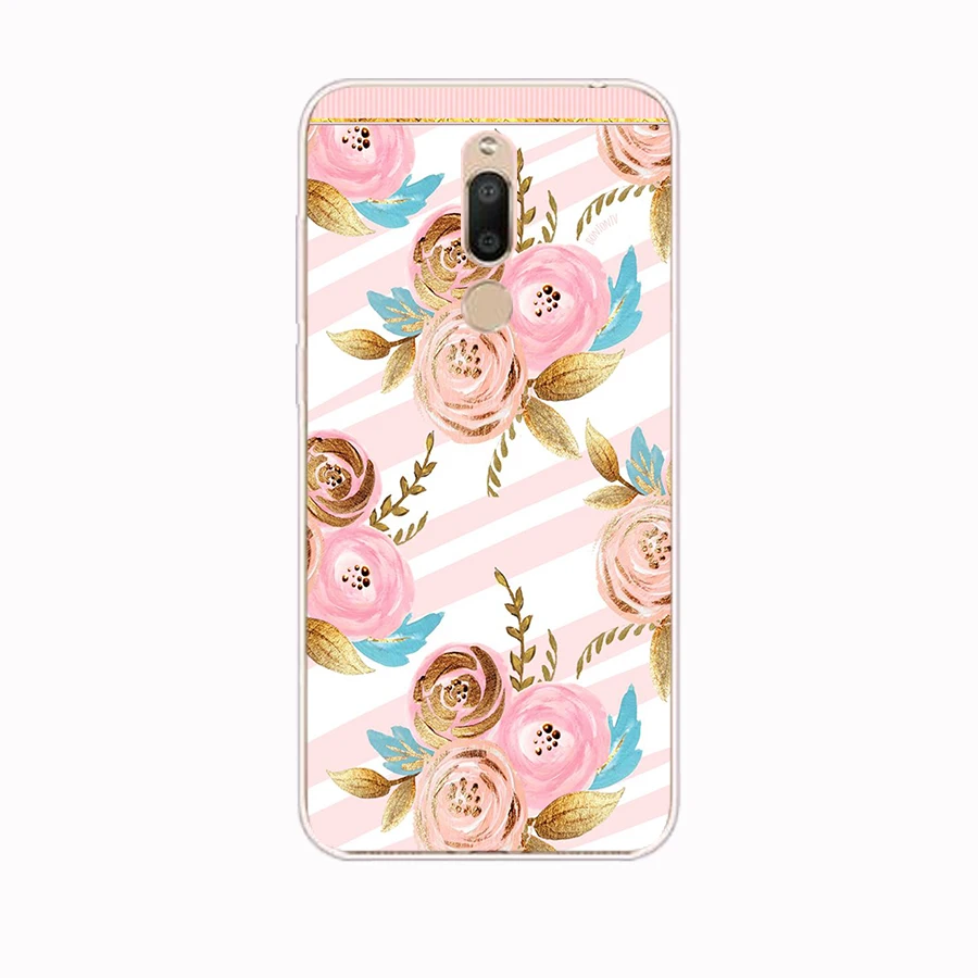 116FG Рисованные пионы Изящный цветок подарок Мягкий Силиконовый ТПУ чехол для