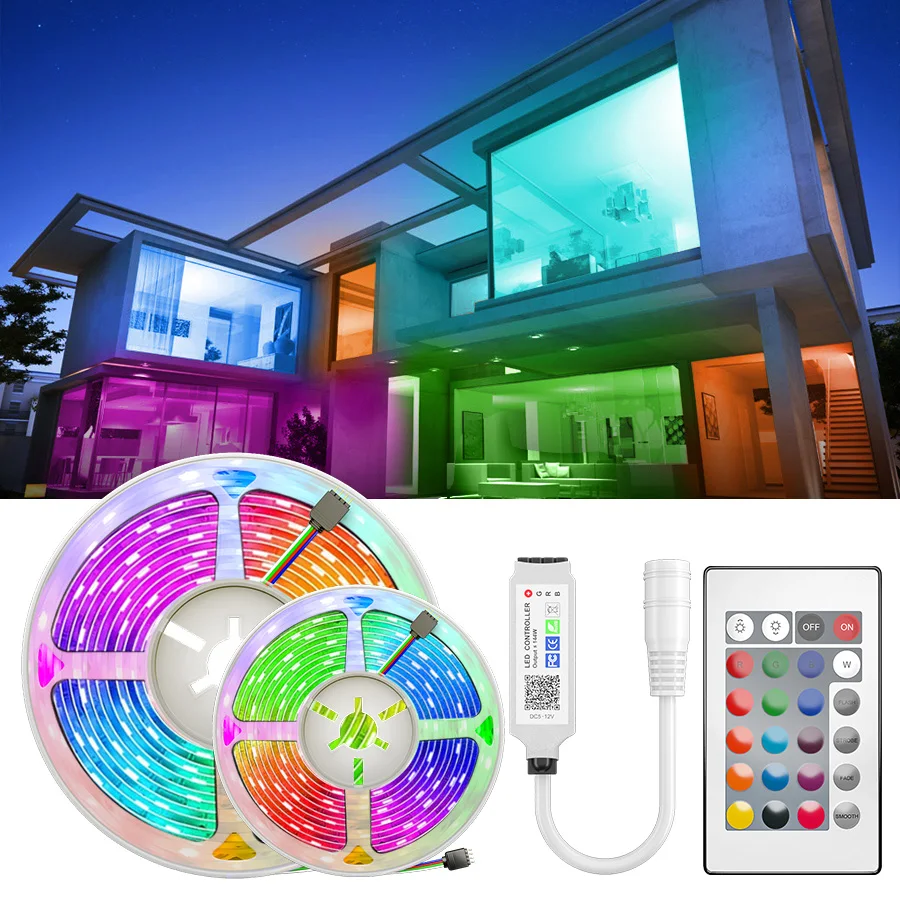 15 м/20 М 5050 RGBWW цветных (RGB) светодиодных лент светильник Водонепроницаемый ленты RGB