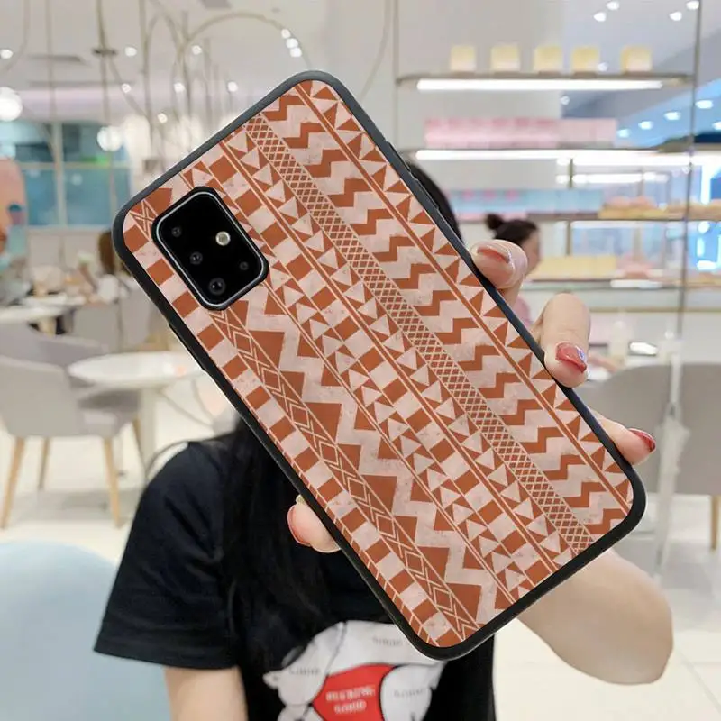 

African style fabric print Phone Case For Samsung A6 A7 A8 A10 A11 A20 A21 A30 A31 A40 A50 A70 A80 A91 Plus S E Cover
