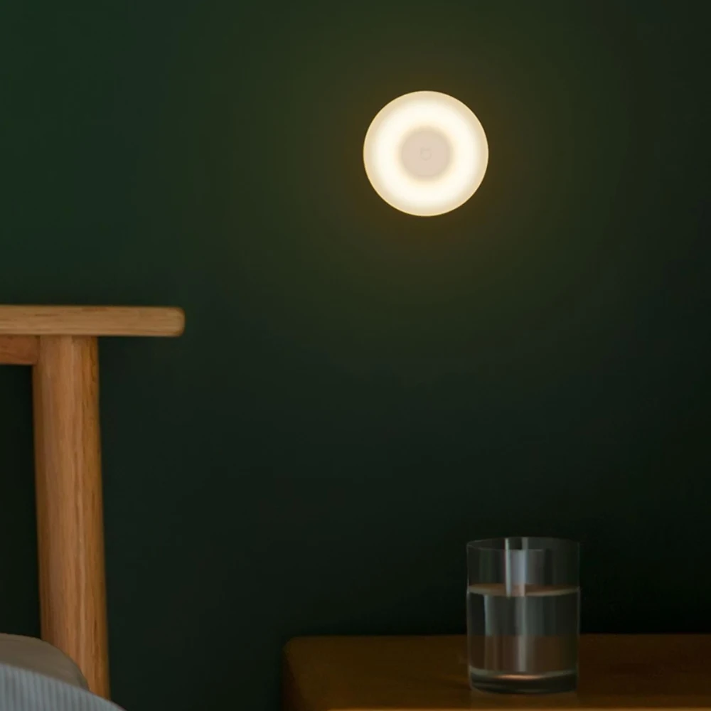 Ночник Xiaomi Mijia 2 ночная лампа инфракрасный датчик корпуса и света вращение на 360