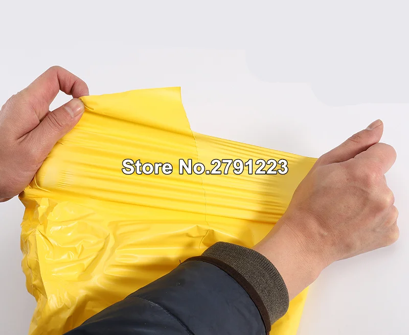 100 шт./лот пластиковые пакеты для хранения самоклеящиеся курьерской