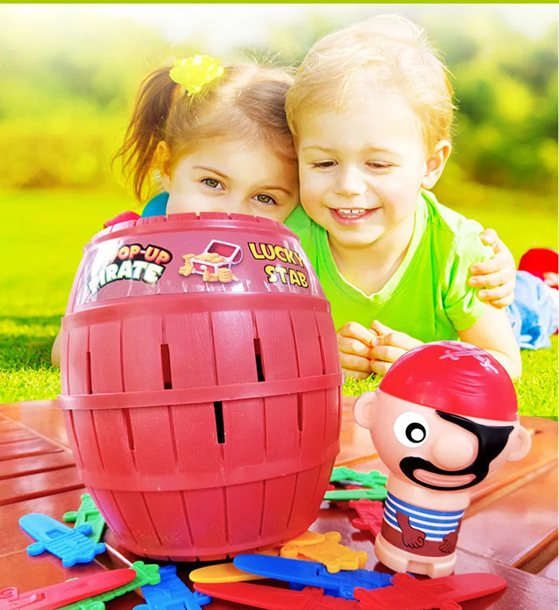 Juguete de barril pirata para ni&ntilde;os, artilugio divertido, broma, juego de barril pirata, ZLL-5