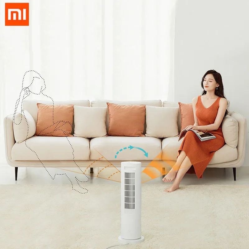 Xiaomi Mijia Vertical Heater Induction Shaking Head Intelligent Constant Temperature Control 5 Modes PTC Air Heater 2100W Winter