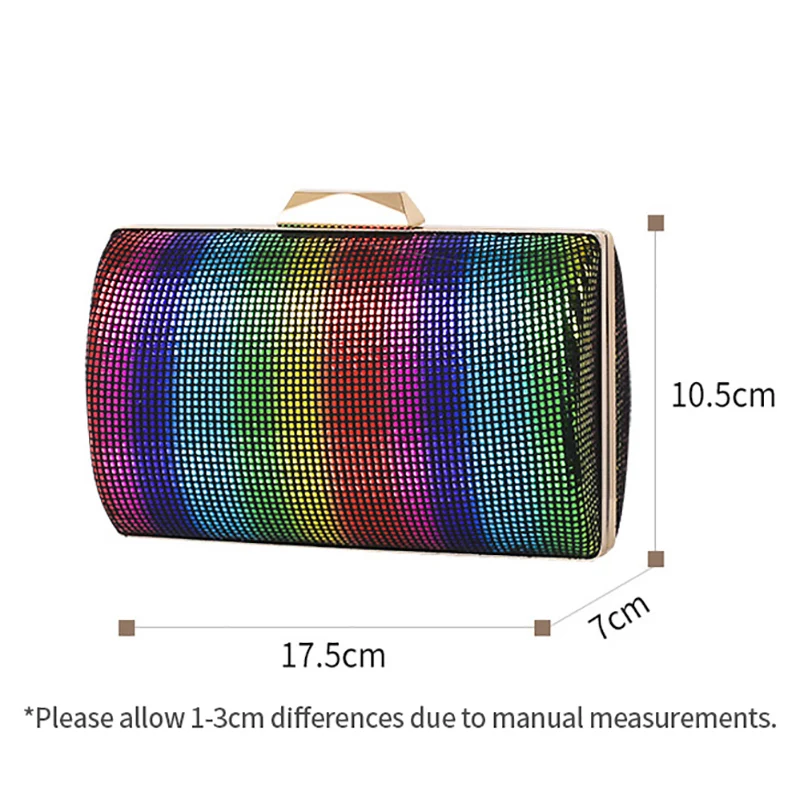 Радуга клатч вечерняя сумочка для женщин с пайетками вечерние роскошные