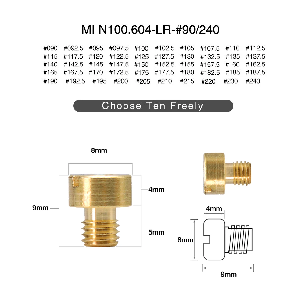 Карбюратор для мотоцикла SCL Racing 10 шт. основной резьбовой инжектор насадка размер