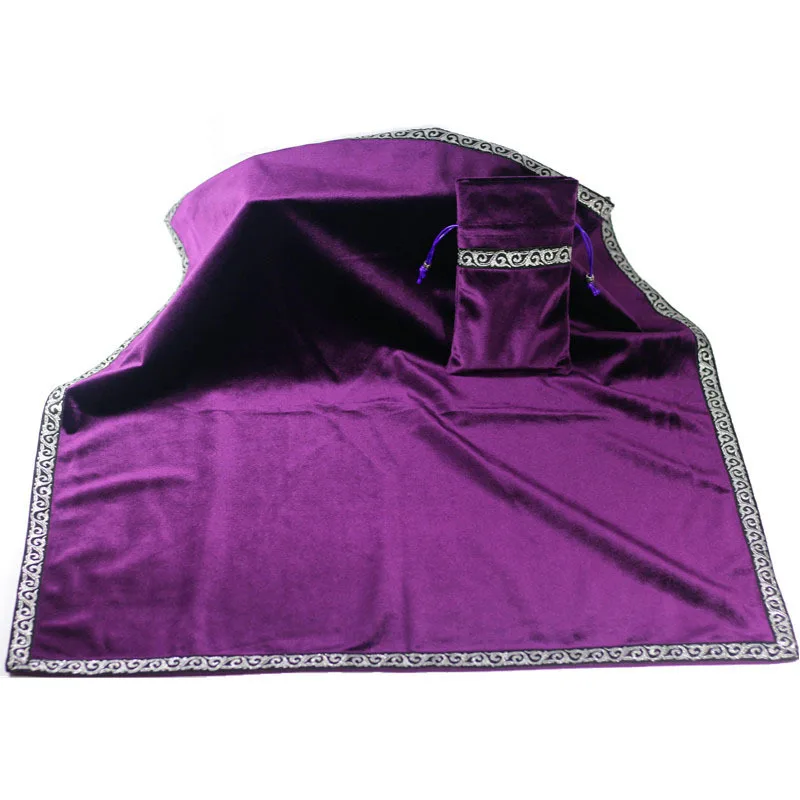 2019 новая скатерть Таро с сумками Высококачественная Флокированная Ткань