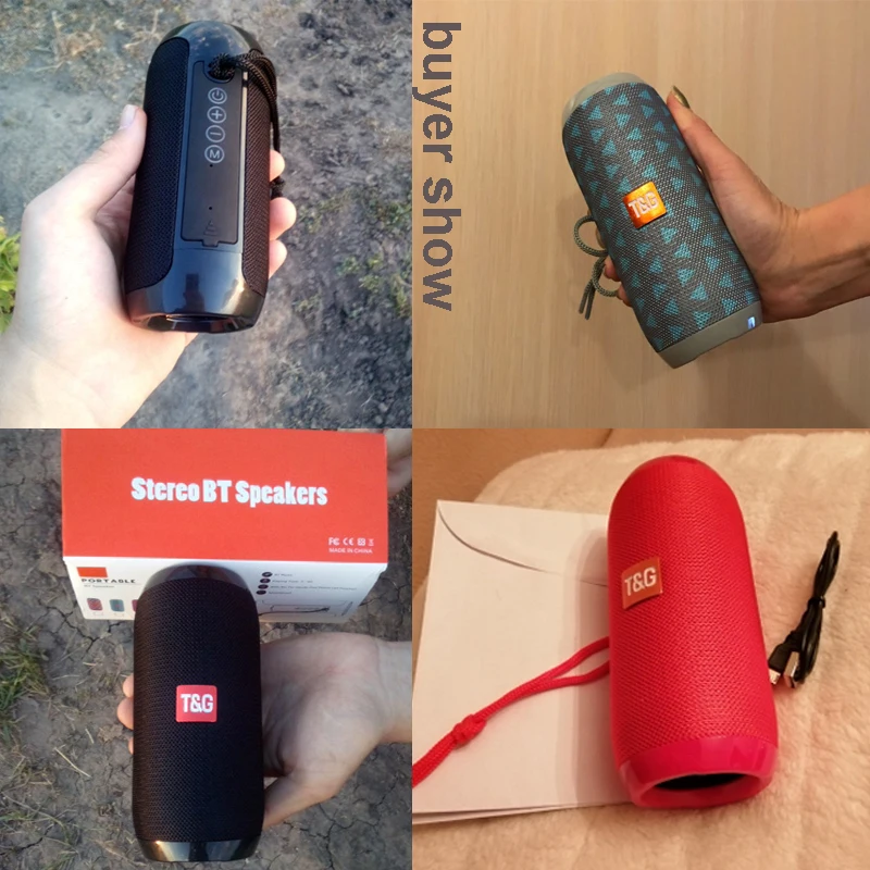Bluetooth Колонка TG117 портативная музыкальная HIFI колонка с сабвуфером для компьютера