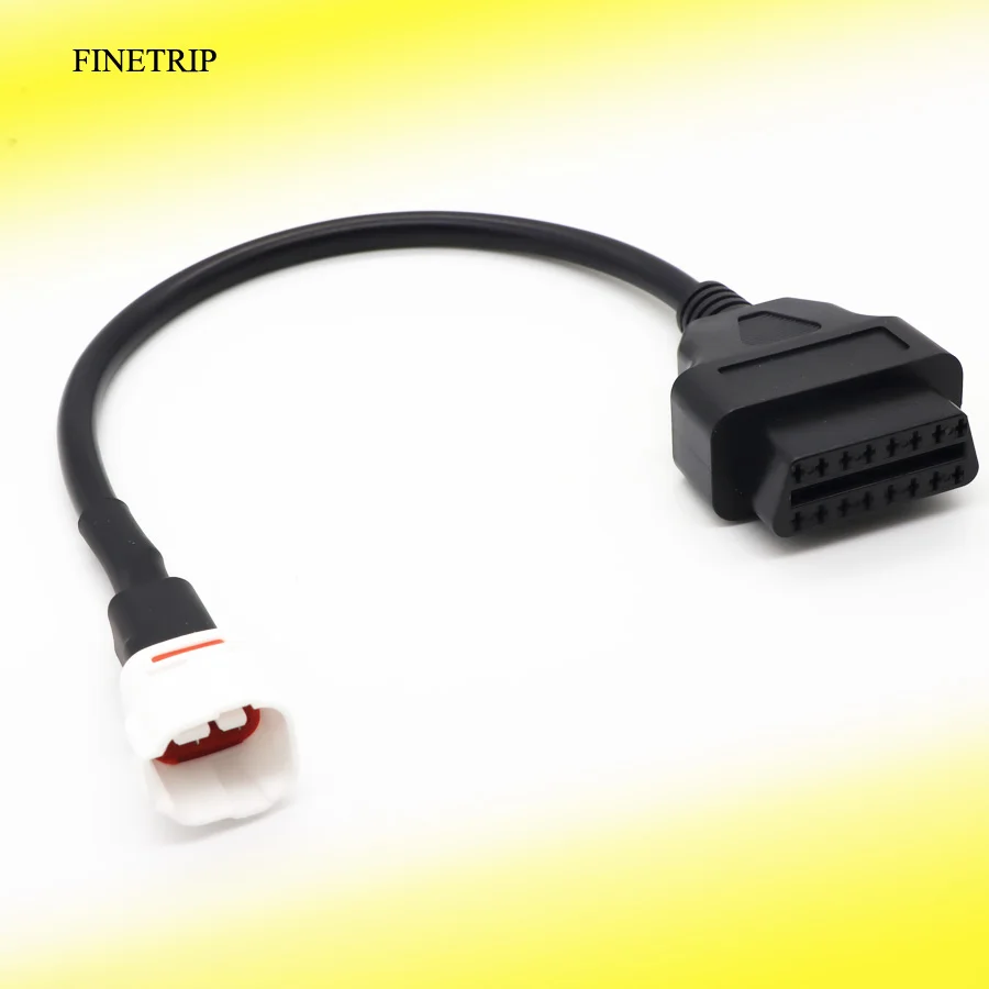 

2021 Newest OBD2 Connector for Motorcycle Motobike For YAMAHA 3pin 4pin OBD OBD2 Extension cable