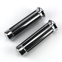 1 chrome motorcycle handle grips for harley davidson softail dyna electra street road glide fat boy bad boy road king