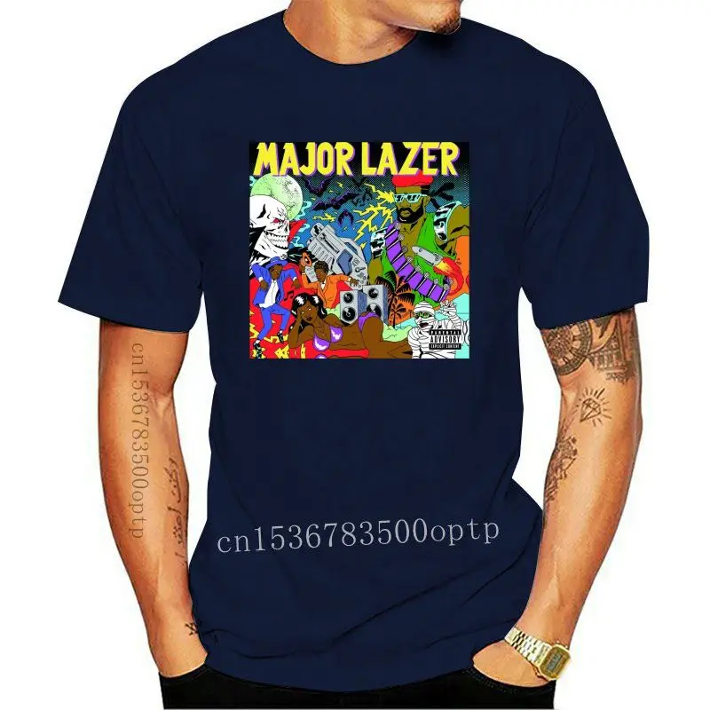 

Design Major Lazer Guns Don't Kill People Logo Black T-Shirt Size S M L XL 2XL 3XL Loose Size Top Tops TEE Shirt