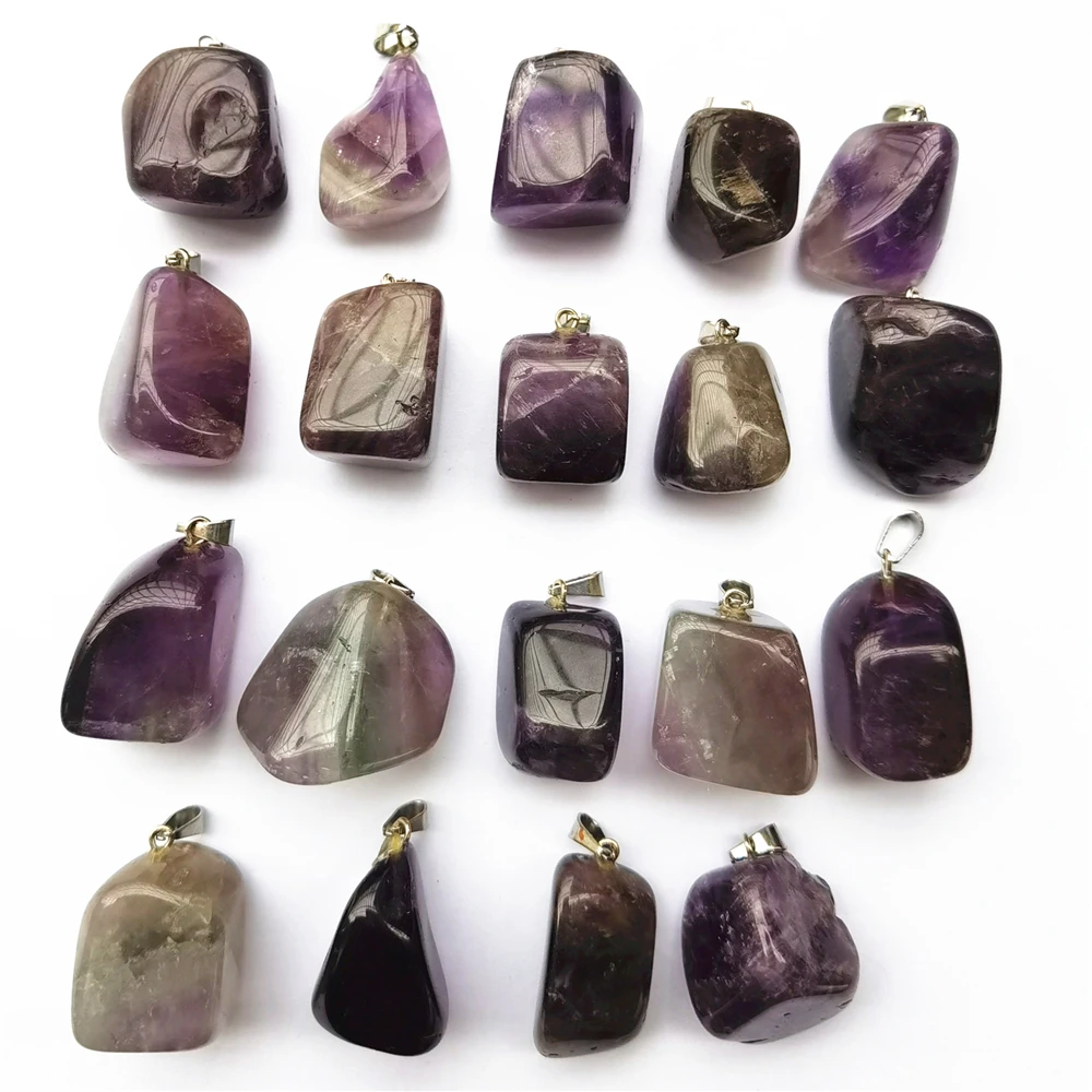 2020 модные новые ювелирные изделия топ продаж натуральный камень аметисты