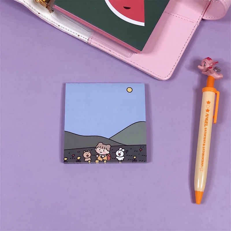 60 листов бумажный блокнот для девочек креативный мультяшный записей дневник