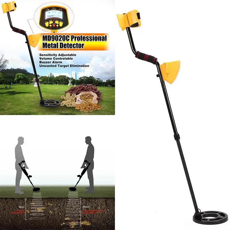 MD9020C Профессиональный портативный водонепроницаемый подземный металлоискатель