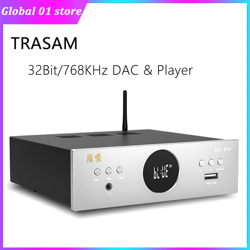 ЦАП TRASAM ES9038Q2M Bluetooth 5 0 TAS2825 MUSES02 аудио декодер USB 32 бит 768 кГц DSD 512 с музыкальным