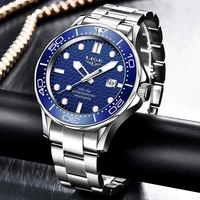 lige fashion watch for man top brand waterproof watches men watch military quartz clocks stainless steel wristwatch montre homme