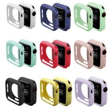 Резиновый чехол-бампер для Apple Watch Series 5 4 3 2 1, защитный чехол для iWatch 40 мм 44 мм 38 мм 42 мм