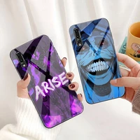 anime solo leveling phone case tempered glass for huawei p30 p20 p10 lite honor 7a 8x 9 10 mate 20 pro