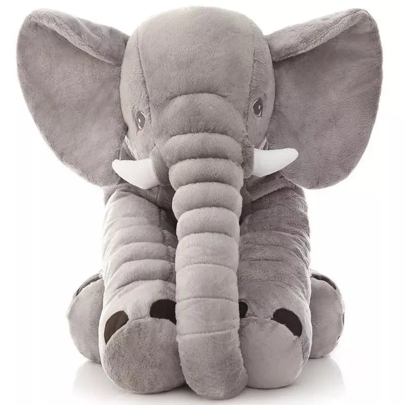 Фото Популярная Милая Успокаивающая мягкая подушка в виде слона на кровать диван