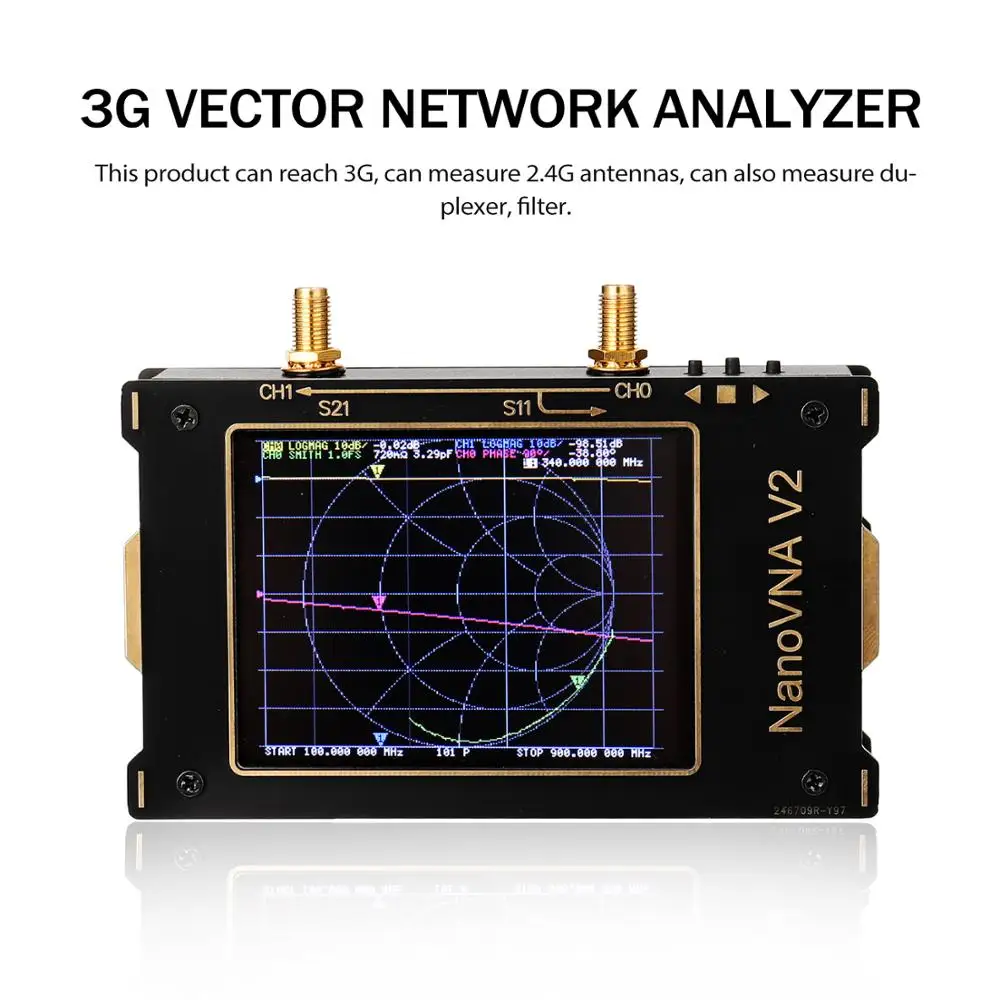 Векторный анализатор сети 3G S A 2 NanoVNA V2 цифровой нано тестер MF HF VHF UHF USB логической