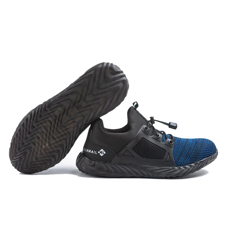 Мужская защитная обувь легкие рабочие ботинки со стальным носком мужские