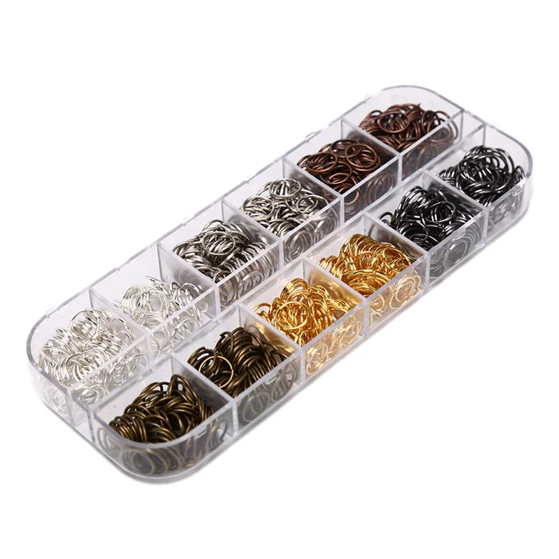 Набор круглых бусин в штучной упаковке из цинкового сплава одна